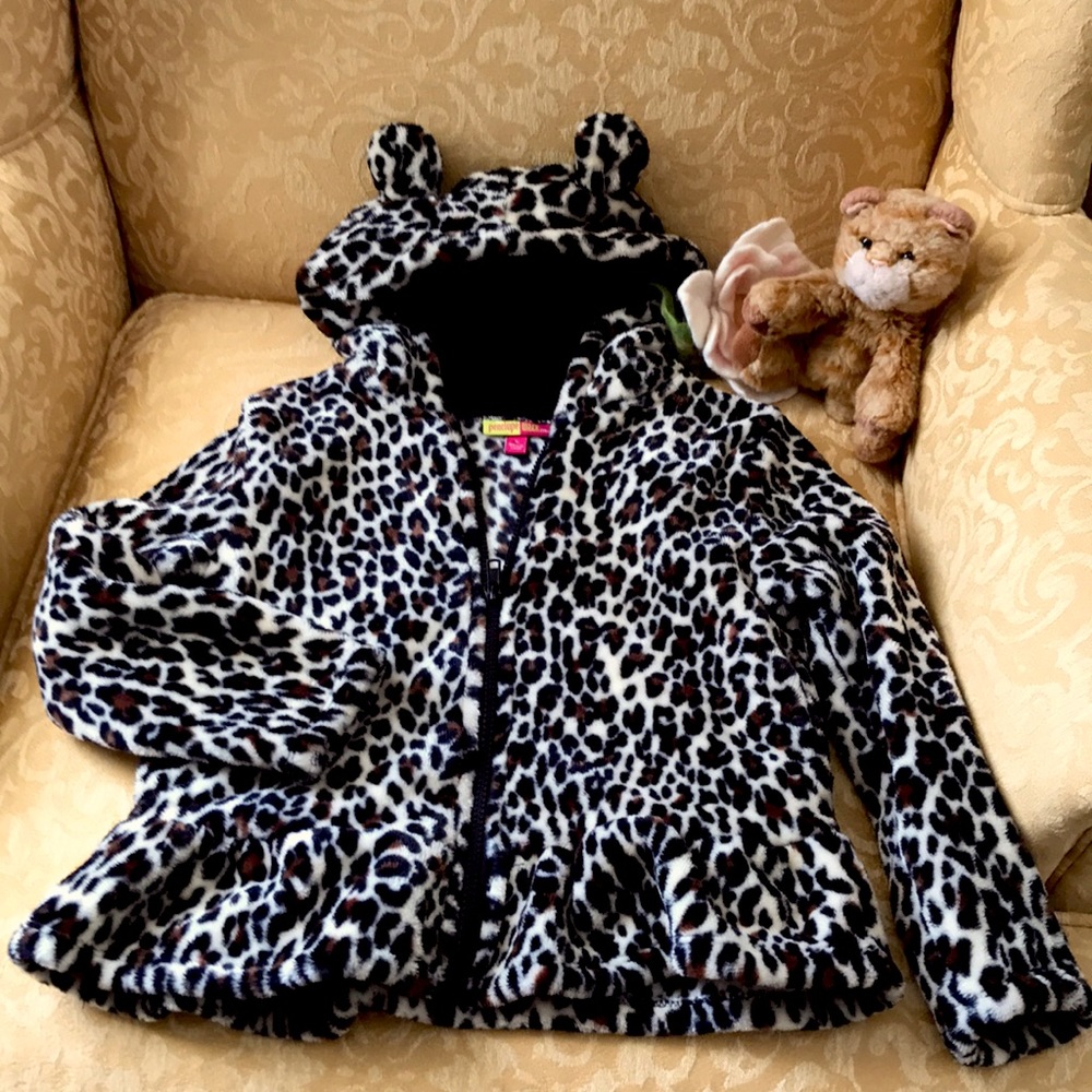 Penelope Mack Girl leopard Jacket with pockets